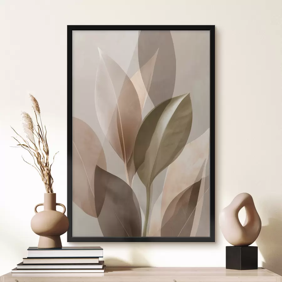 Papier peint photo Feuilles abstraites f48610