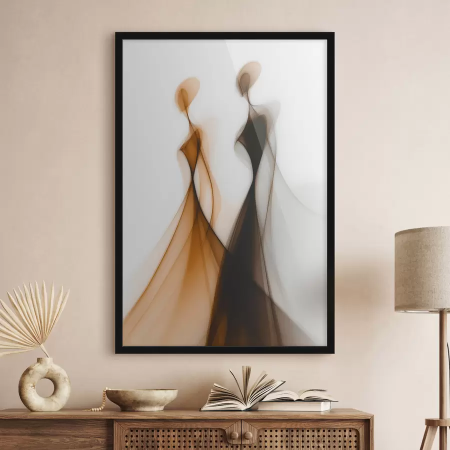Papier peint photo Silhouettes abstraites f48611