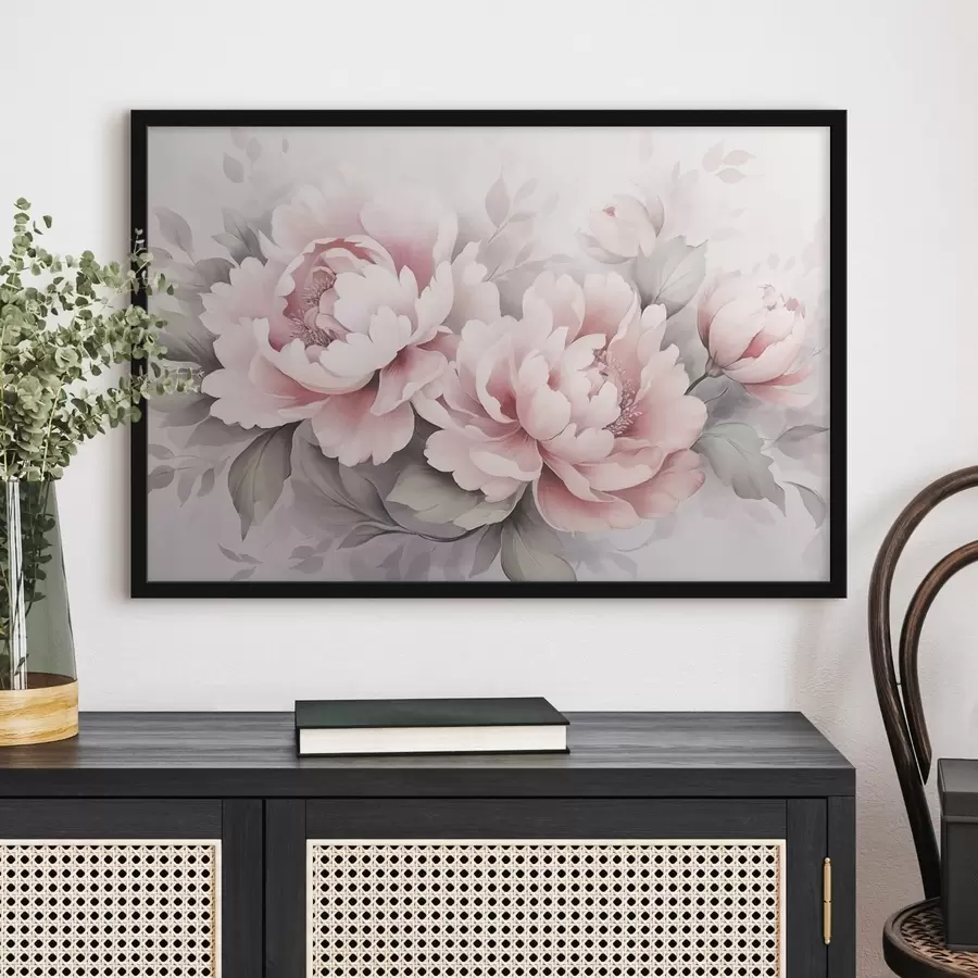 Fotobehang Pioenrozen f48702