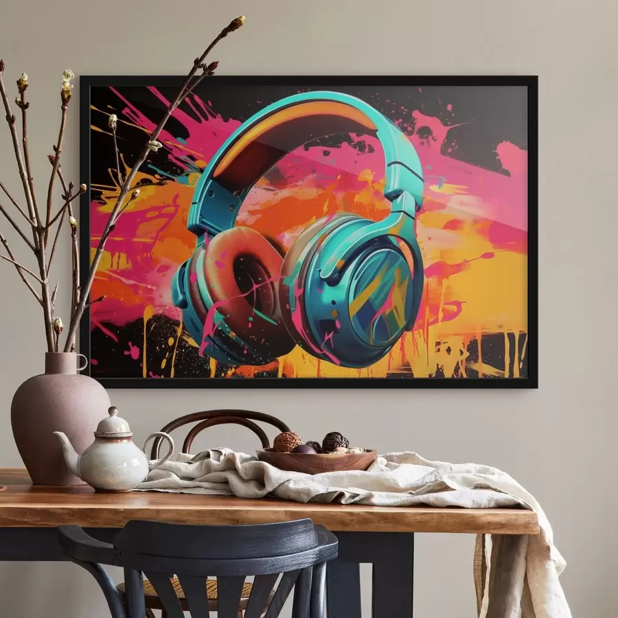 Papier peint photo Casque aux couleurs vives f48720