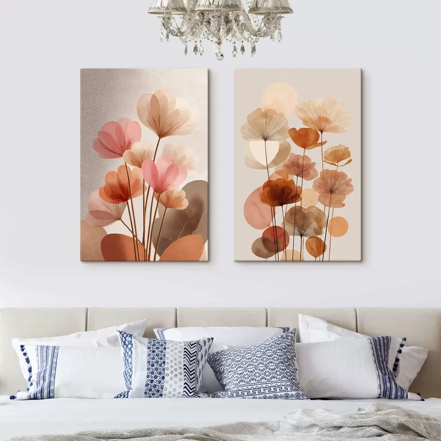 Fotobehang Boho bloemen m30305