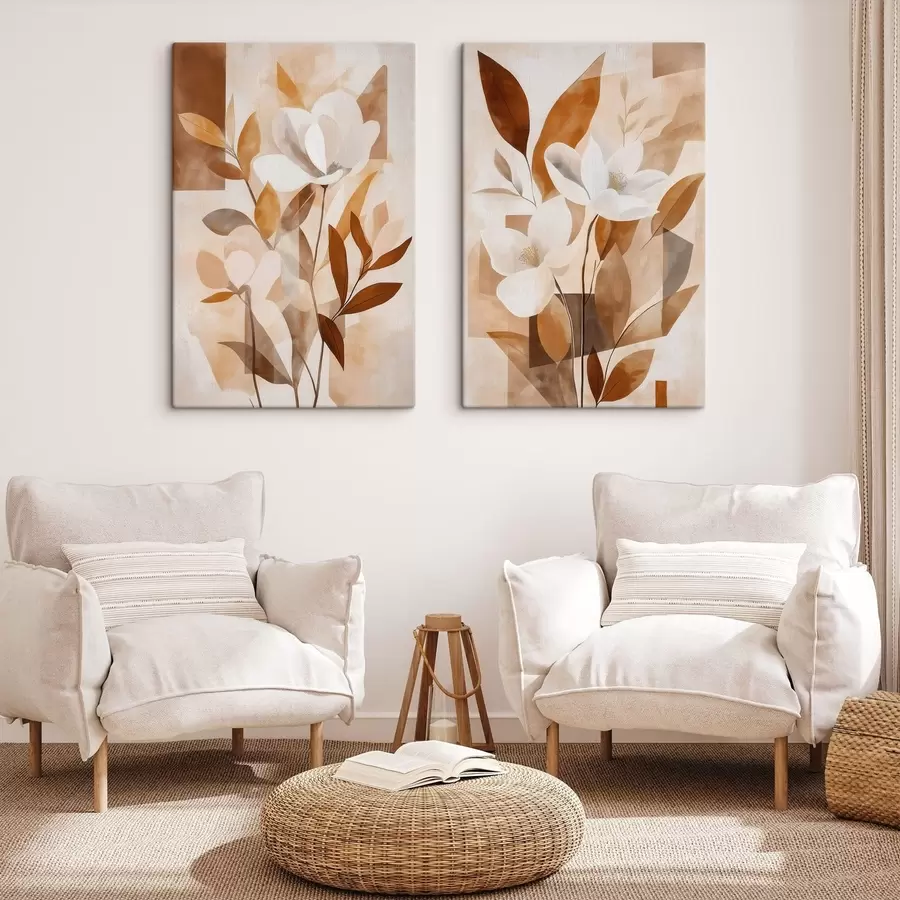 Fotobehang Boho bloemen m30307