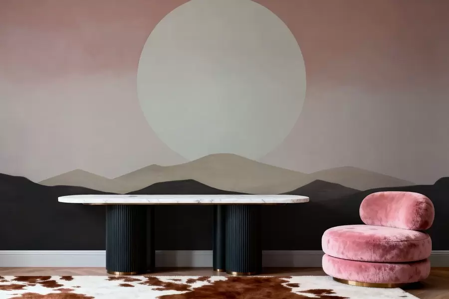 Papier peint photo Un coucher de soleil paisible w05285