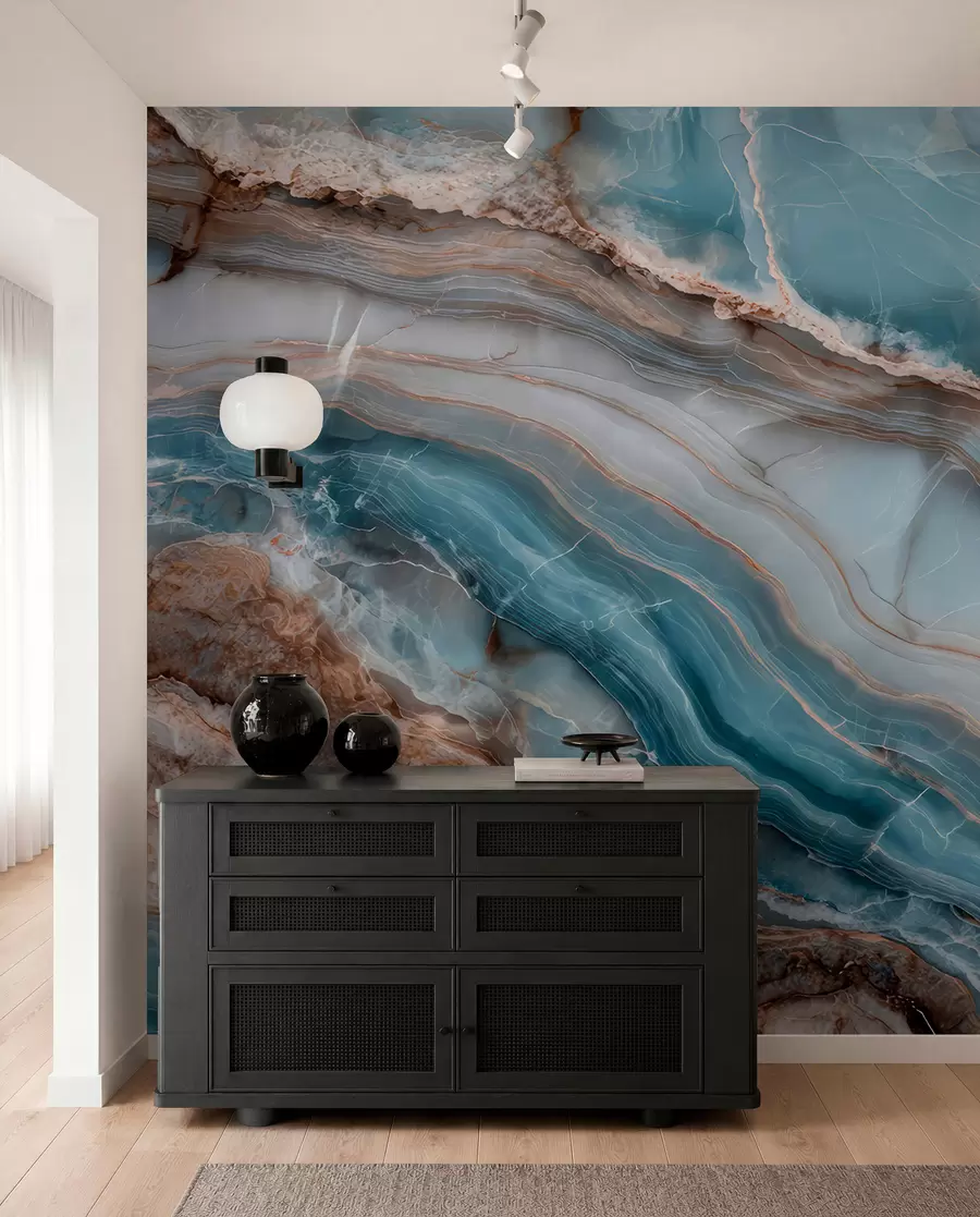 Fotobehang Marmeren golven w05488