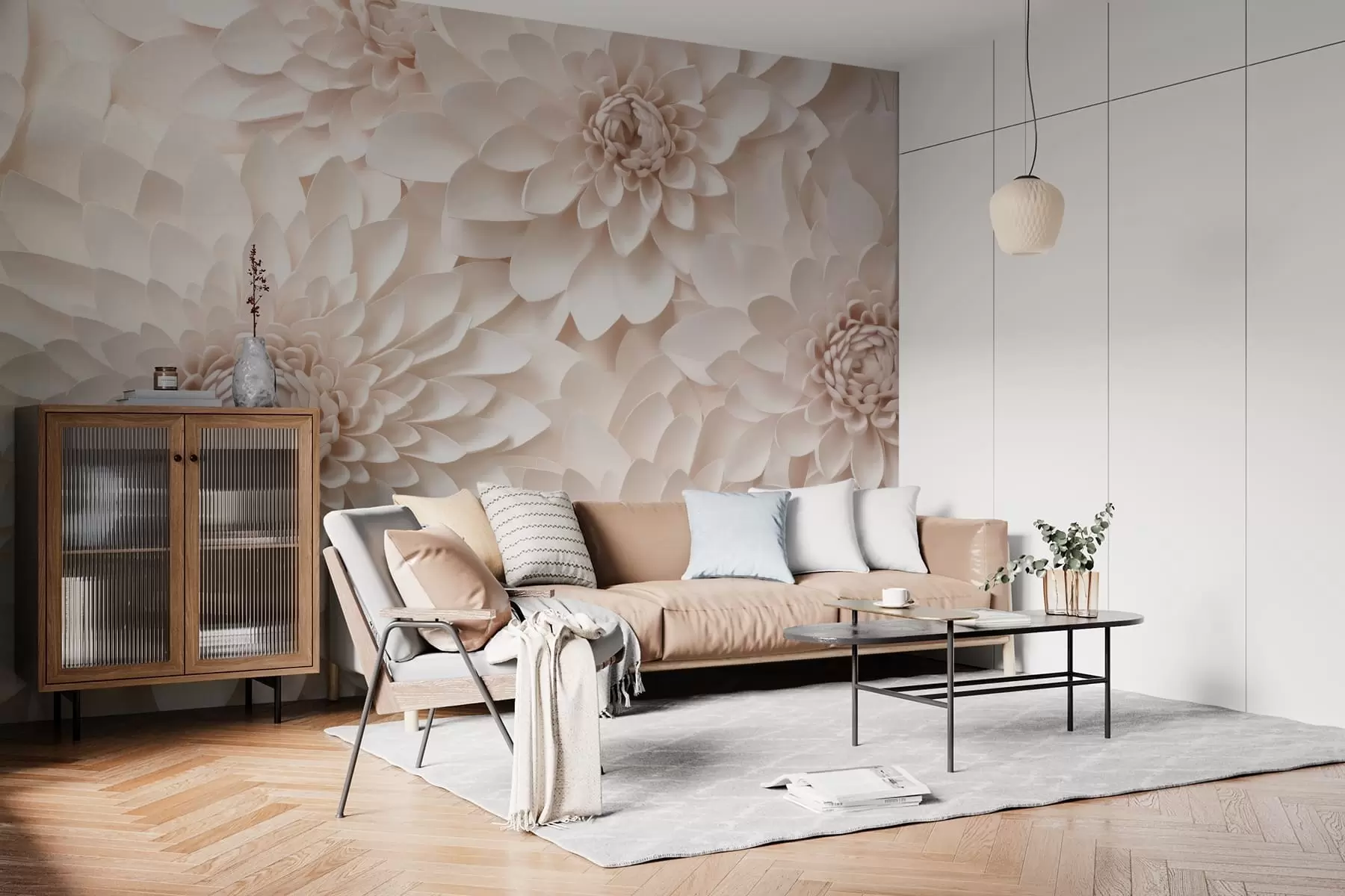 Fotobehang Grote bloemen w05483