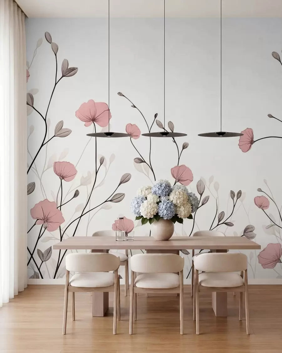 Papier peint photo Fleurs sauvages w05485