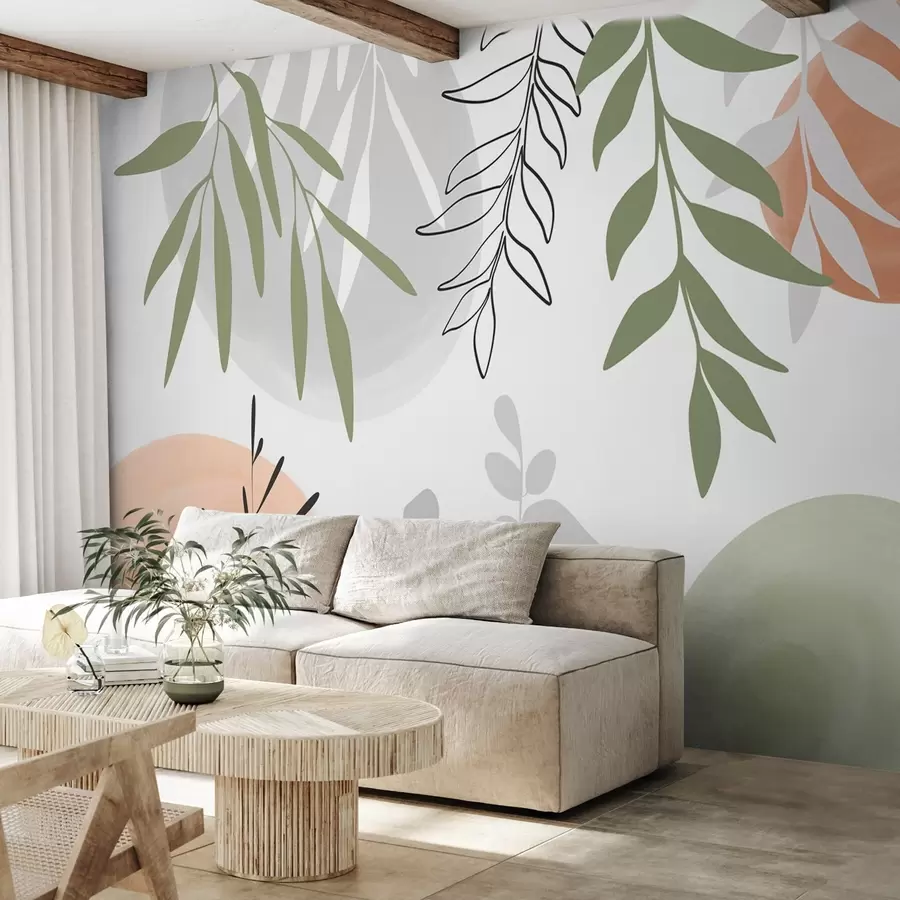 Papier peint photo Végétation abstraite w05506