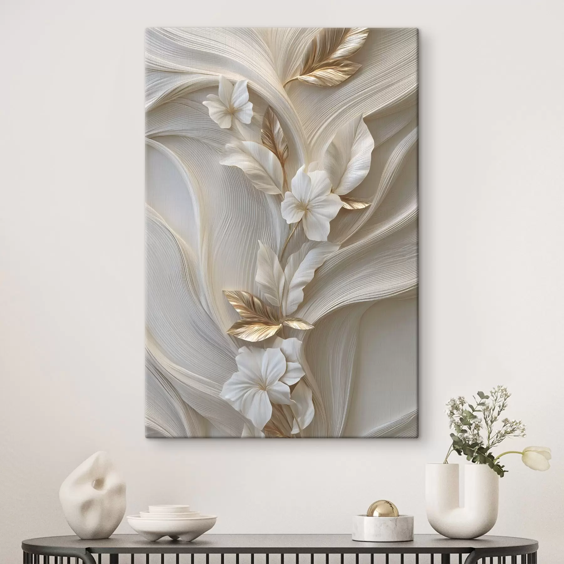  Schilderijen een prachtige imitatie van driedimensionale bladeren, texturen en bloemen s48787