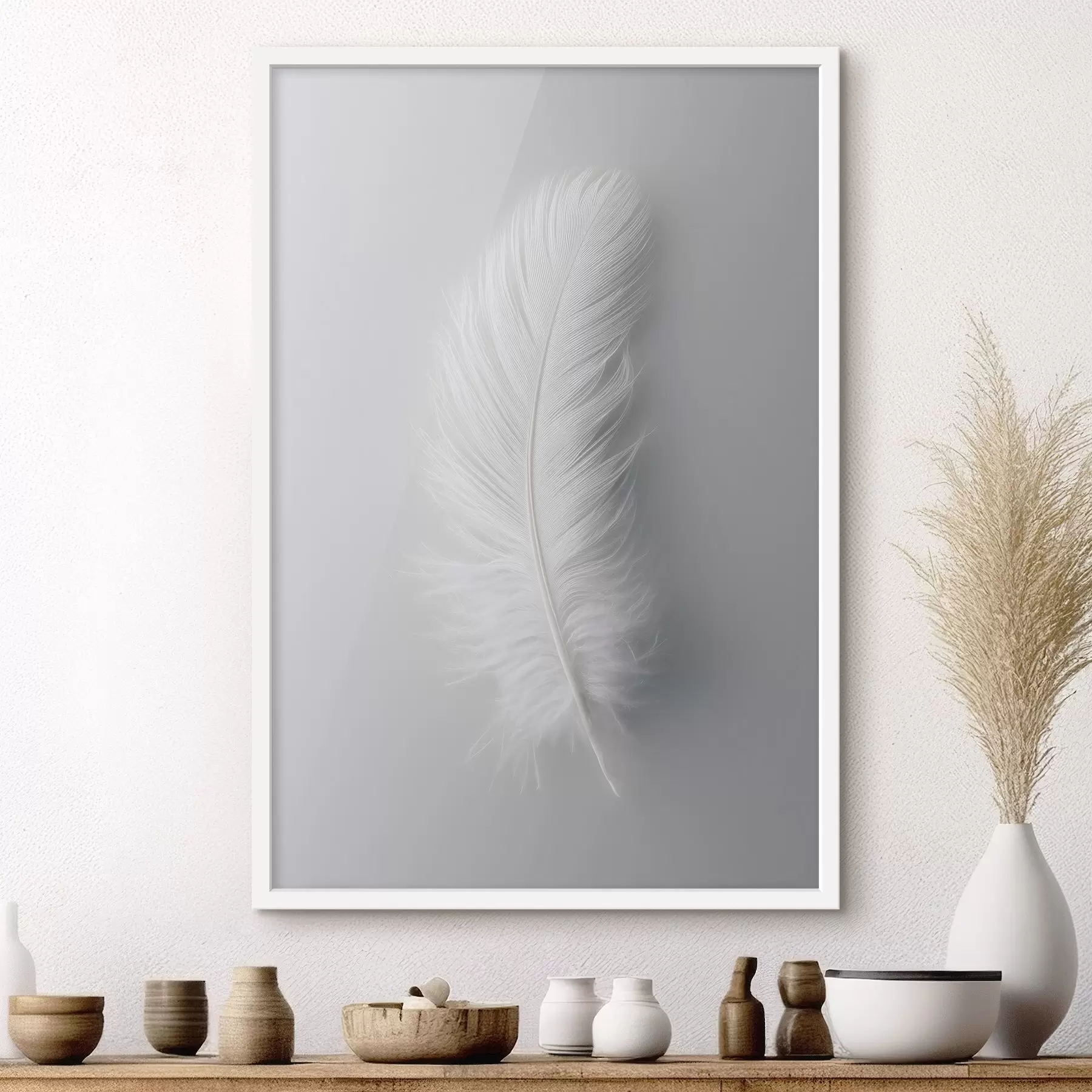 Papier peint photo une élégante plume de cygne f48782