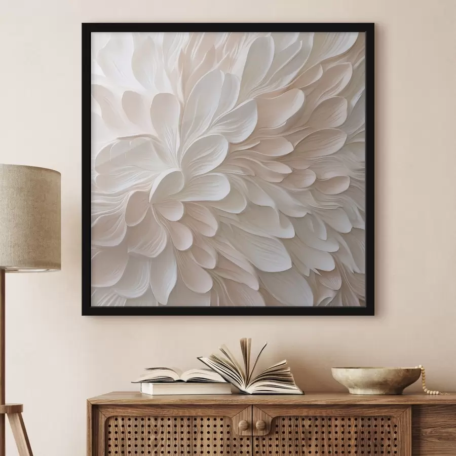 Fotobehang Abstracte bloemblaadjes, geïnspireerd op de schilderkunst f48760