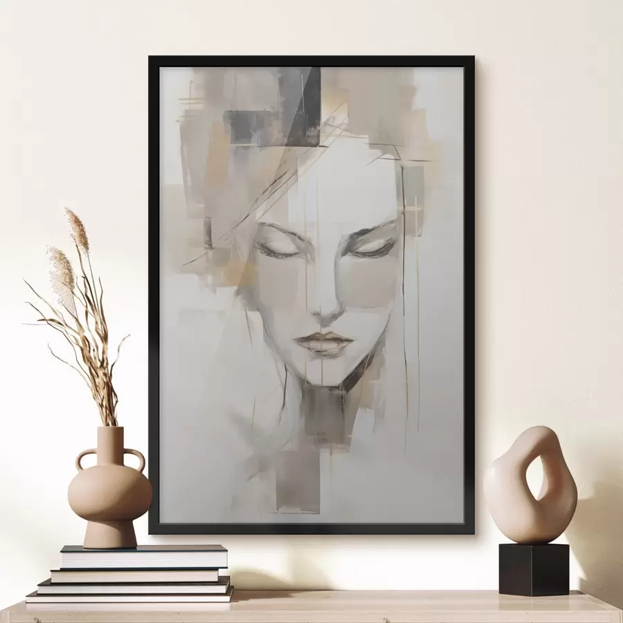 Fotobehang Abstract vrouwenportret f48761