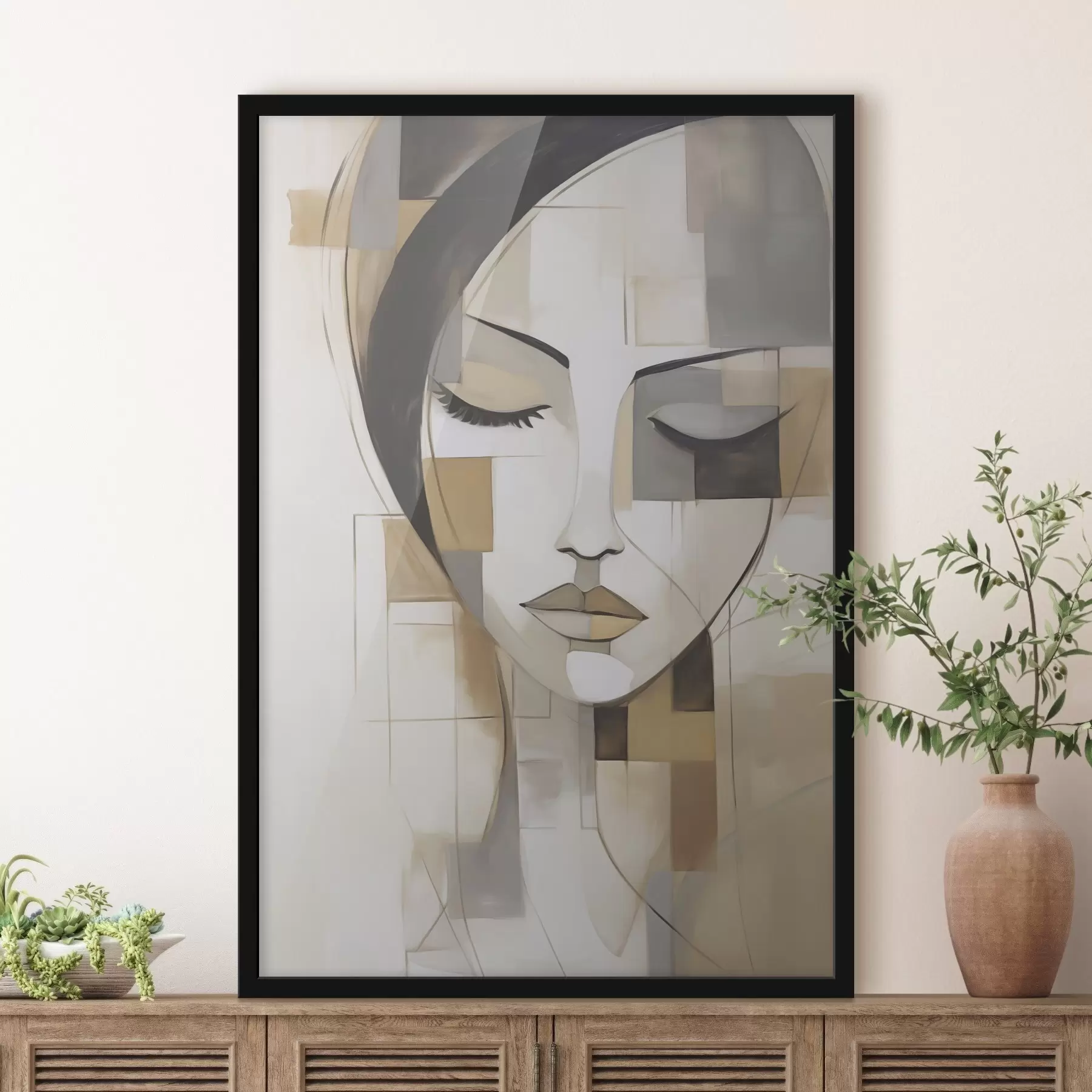 Papier peint photo Portrait abstrait f48762