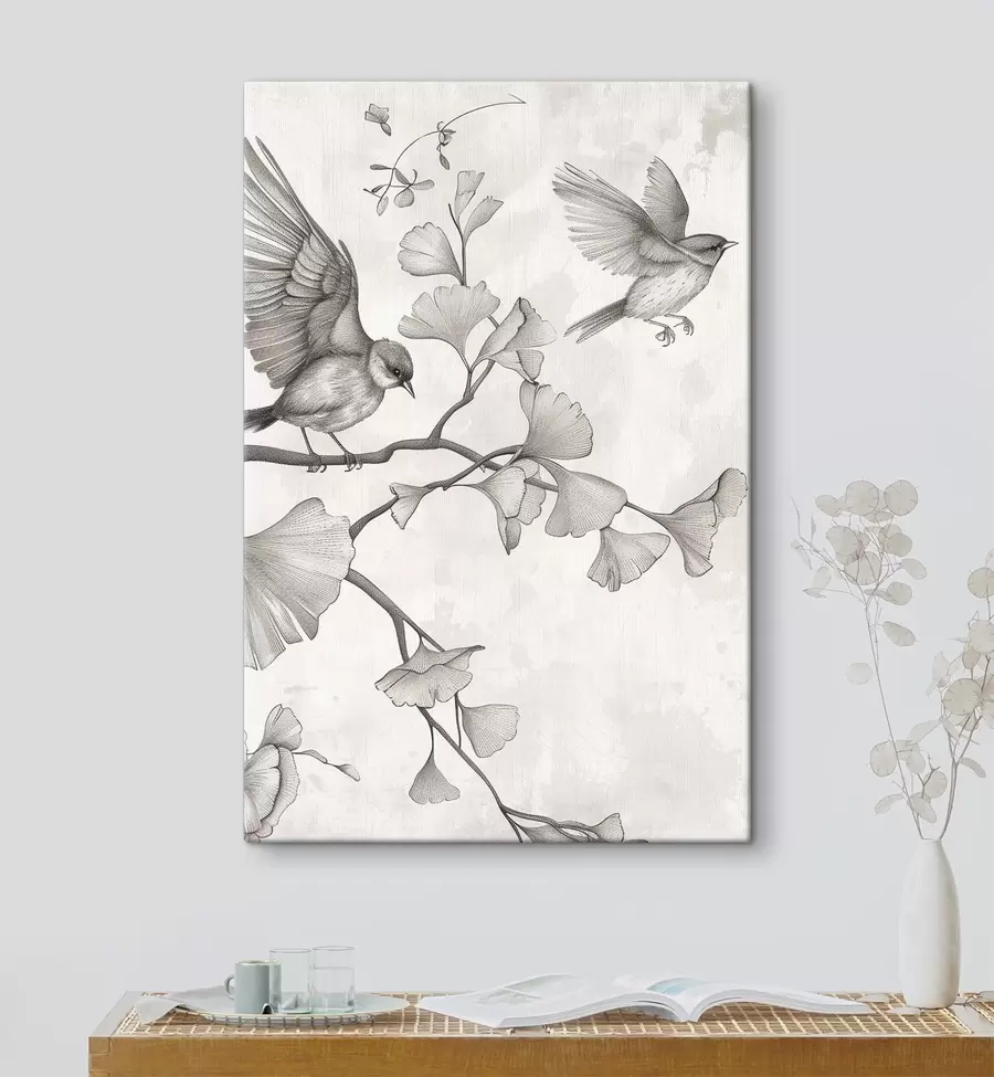  Peintures Des oiseaux sur des branches s48906