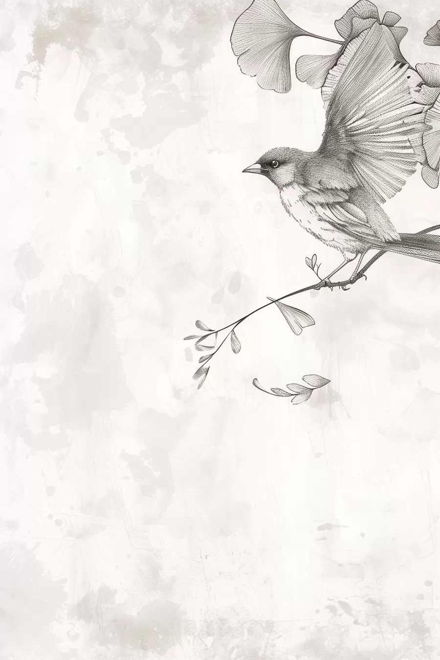  Peintures Oiseau sur des branches s48907