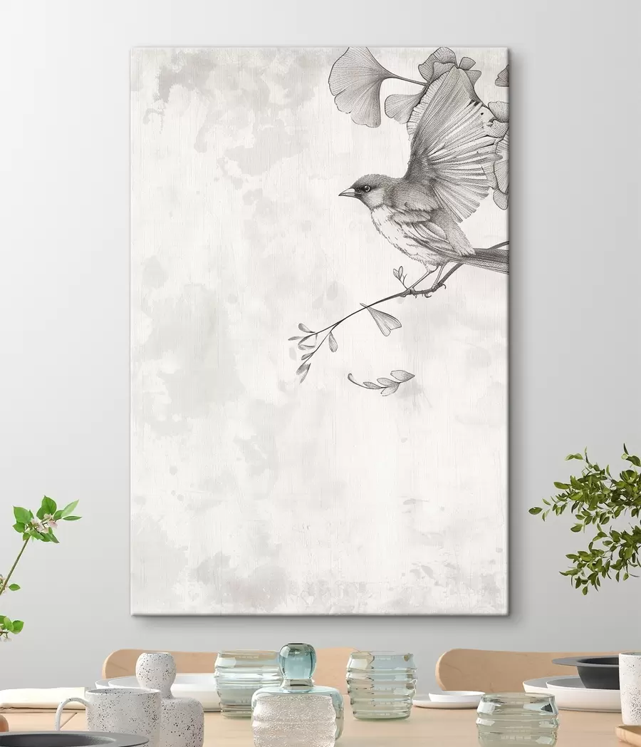  Peintures Oiseau sur des branches s48907