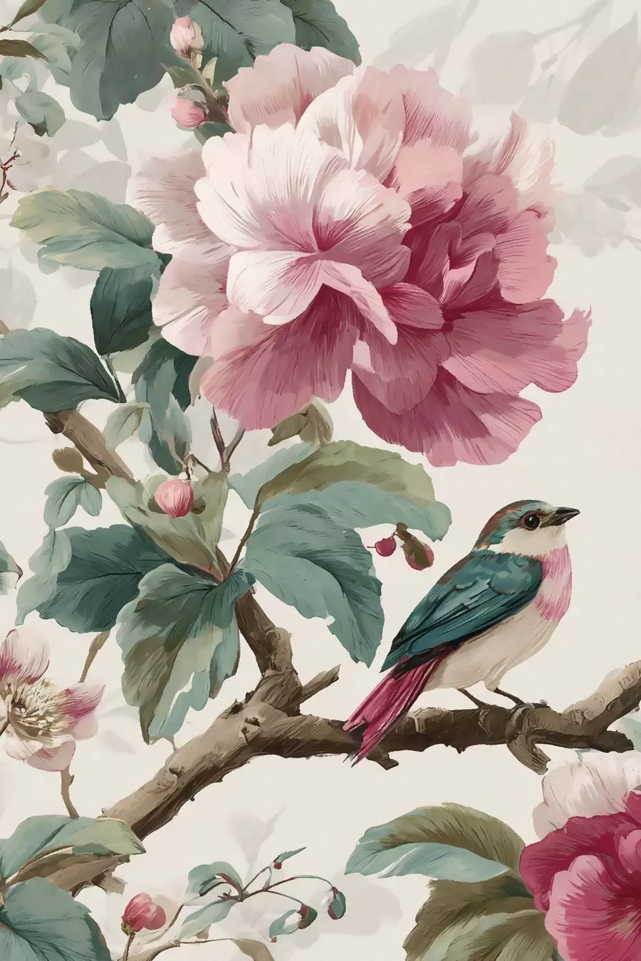  Peintures Une touche de rose s48914