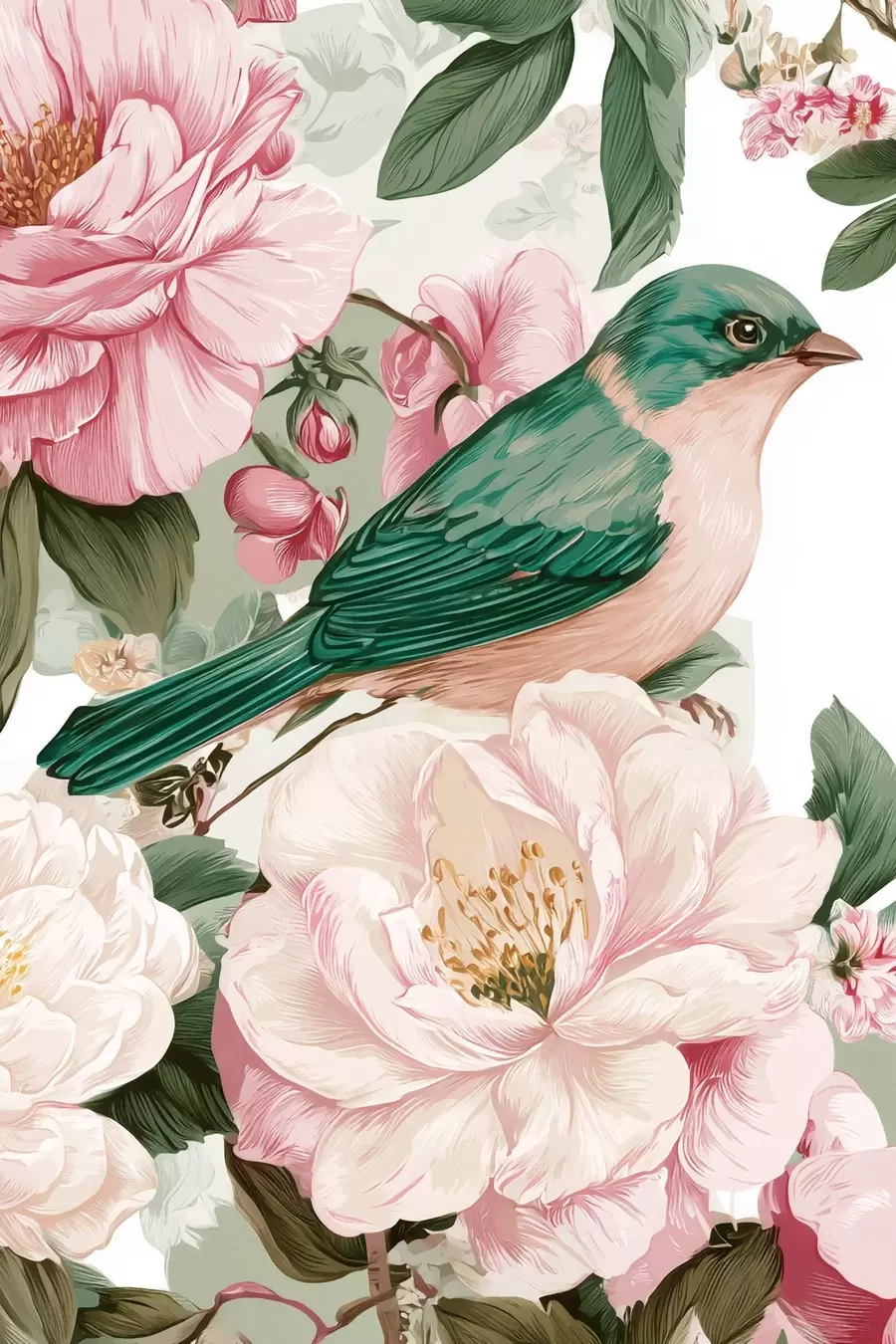  Peintures Le jardin des rêves en fleurs s48918