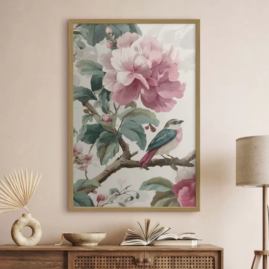 Papier peint photo Une touche de rose f48914