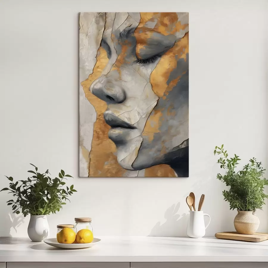  Peintures Portrait abstrait d'un visage s48951