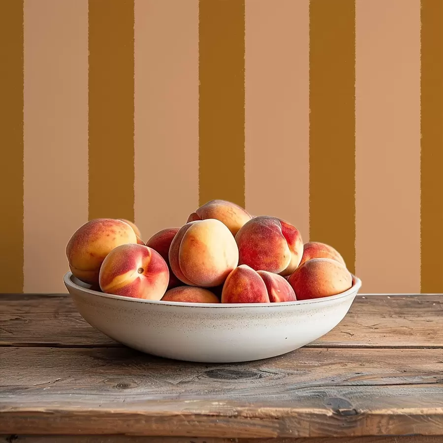 Fotobehang Warme bruine verticale strepen a01180v4