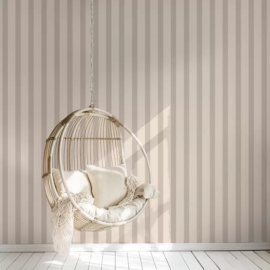 Fotobehang Lichtbeige verticale strepen a01180v5