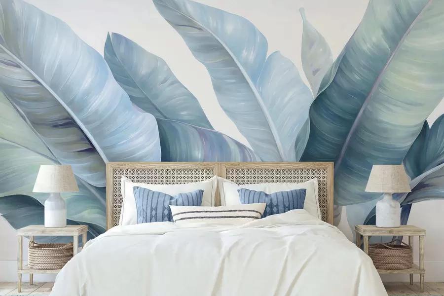 Fotobehang Grote bananenbladeren w05499v1