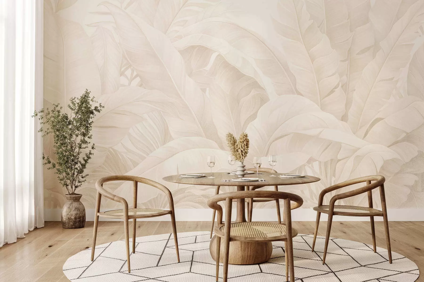 Fotobehang Uitstekende tropische bladeren w05518