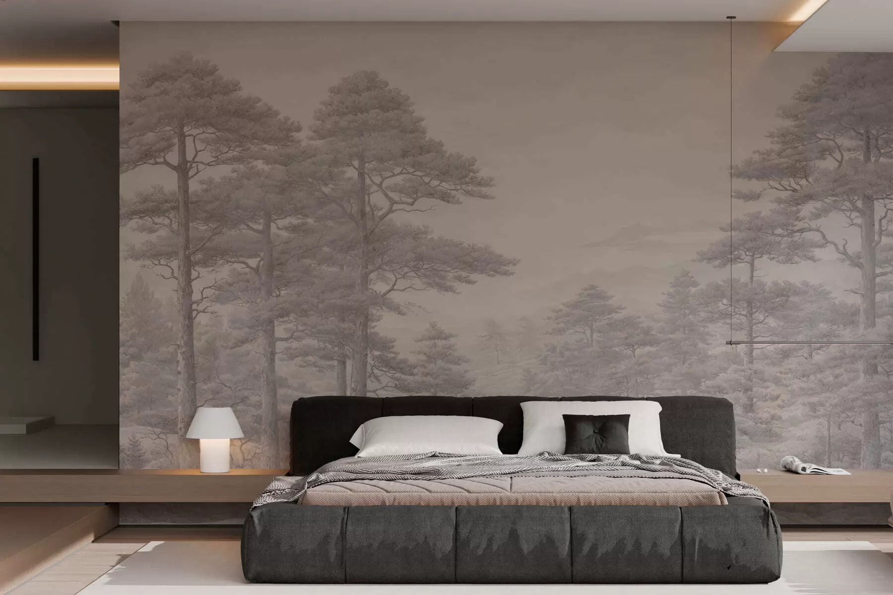 Fotobehang Vintage bos w05524