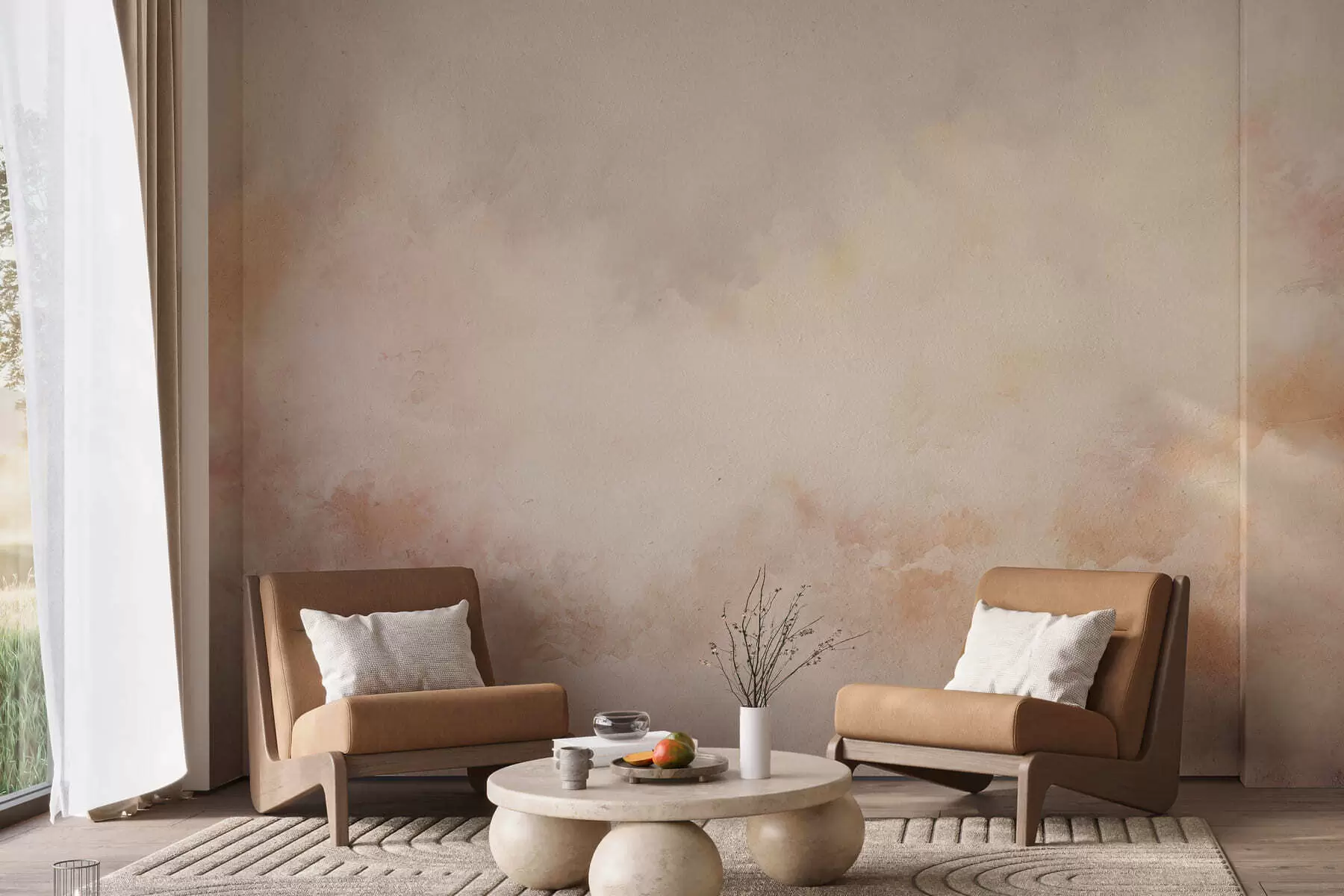 Fotobehang Imitatie van een oude muur w05527