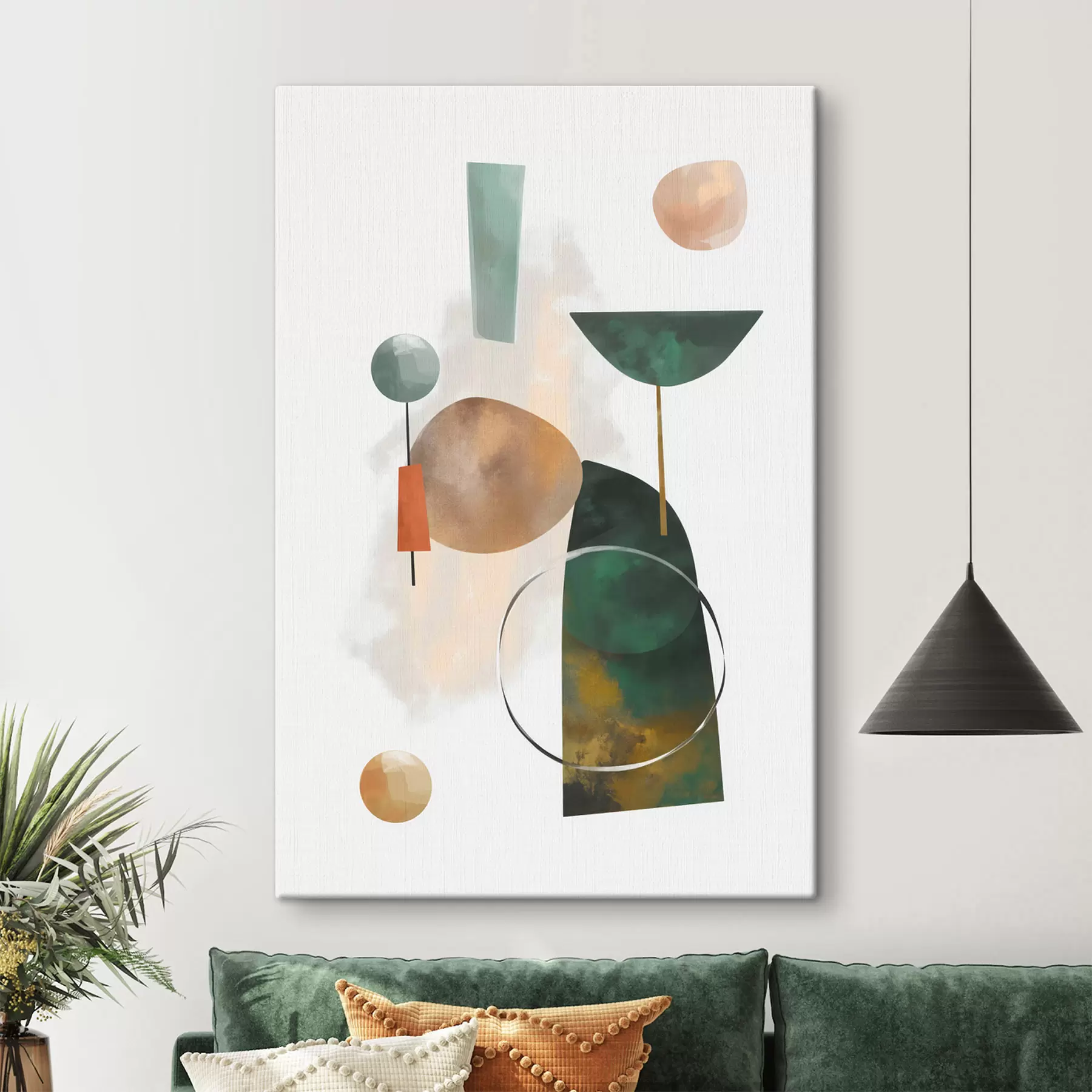  Peintures Une abstraction composée de formes géométriques s48930