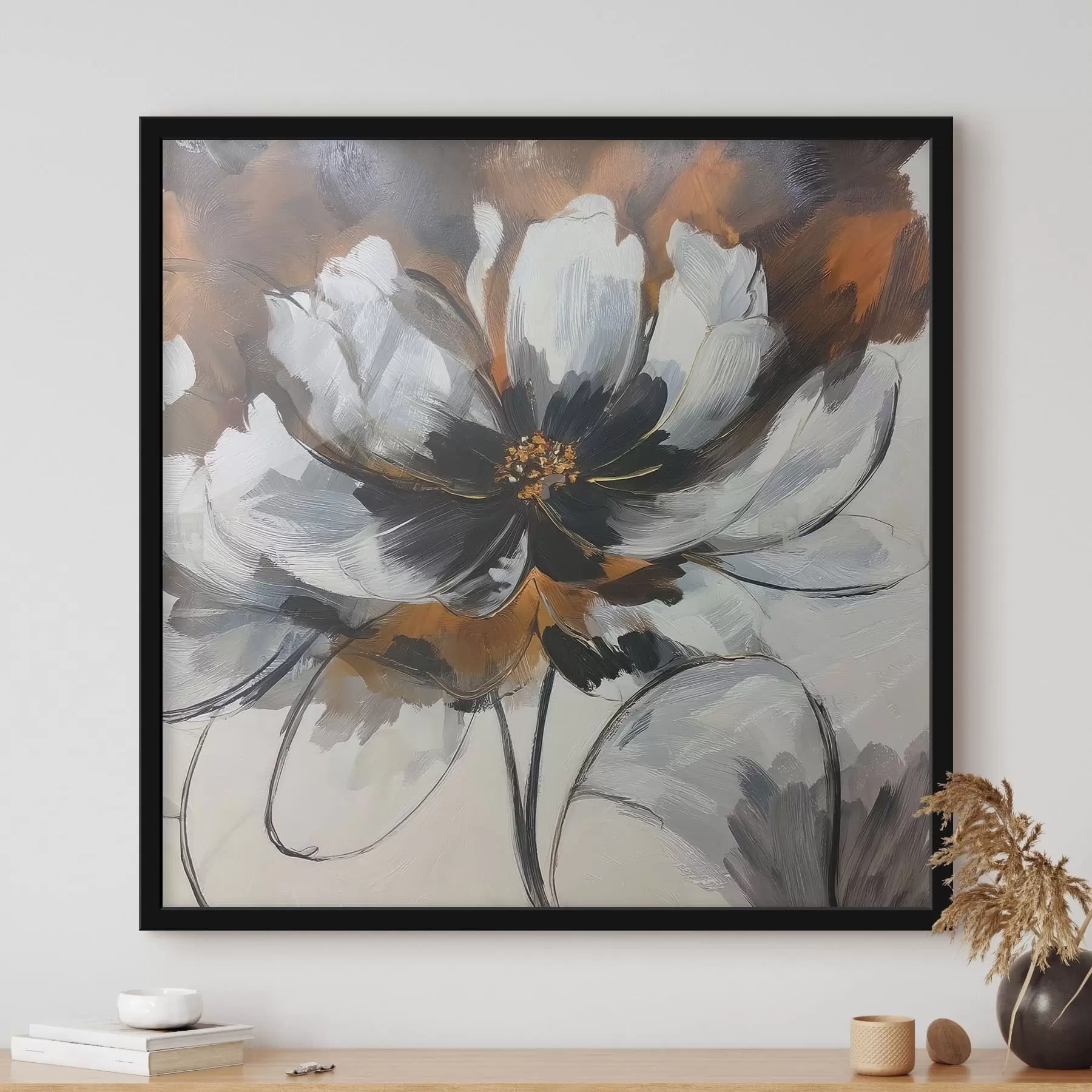 Papier peint photo Abstraction avec une fleur f48696
