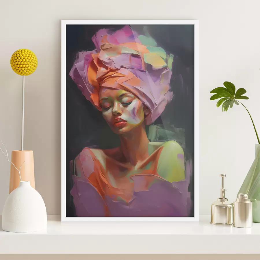 Fotobehang Portret van een vrouw f48927