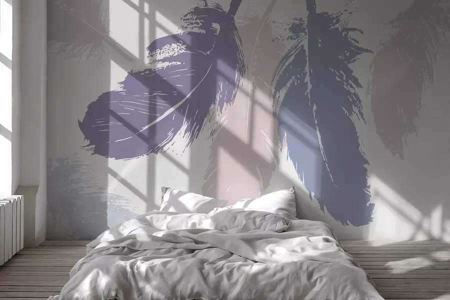 Papier peint photo Plumes w05549v2
