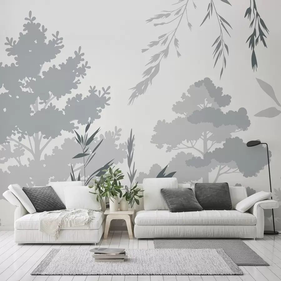 Papier peint photo Arbres et herbes w05551v2