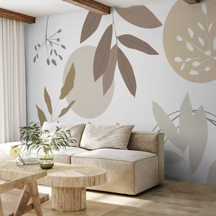 Fotobehang Abstractie met planten w05552v1