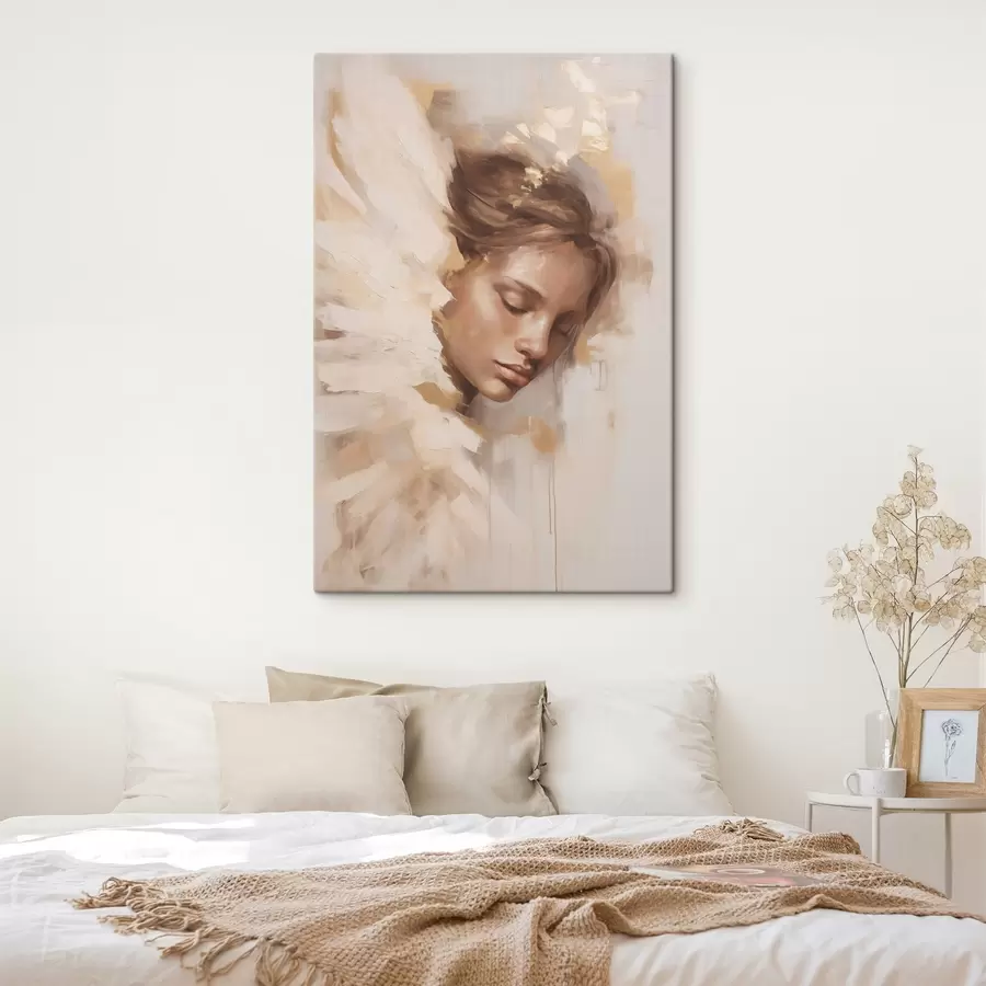  Peintures Une fille avec une aile d'ange s48980