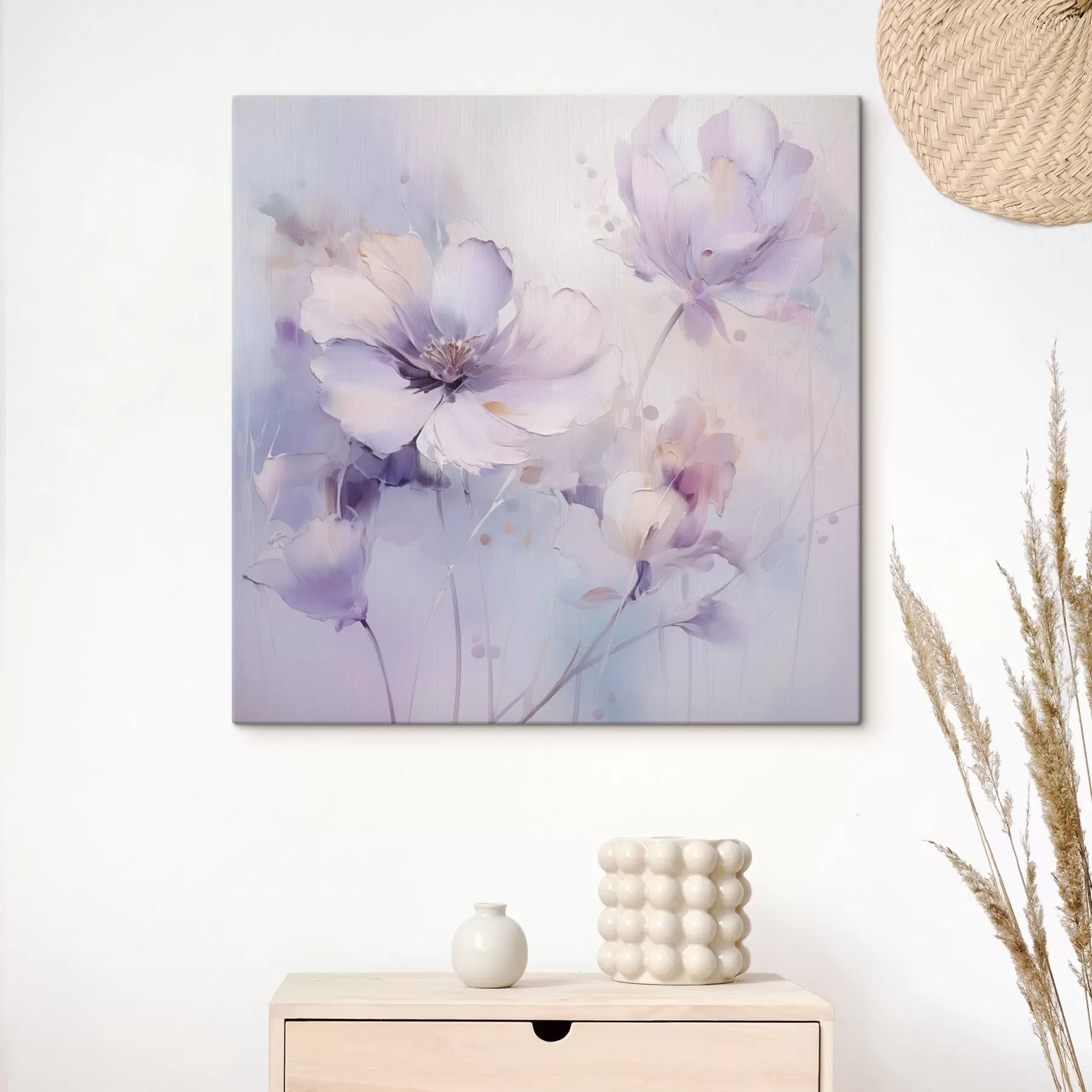  Peintures Fleurs stylisées, imitation de peinture s48989