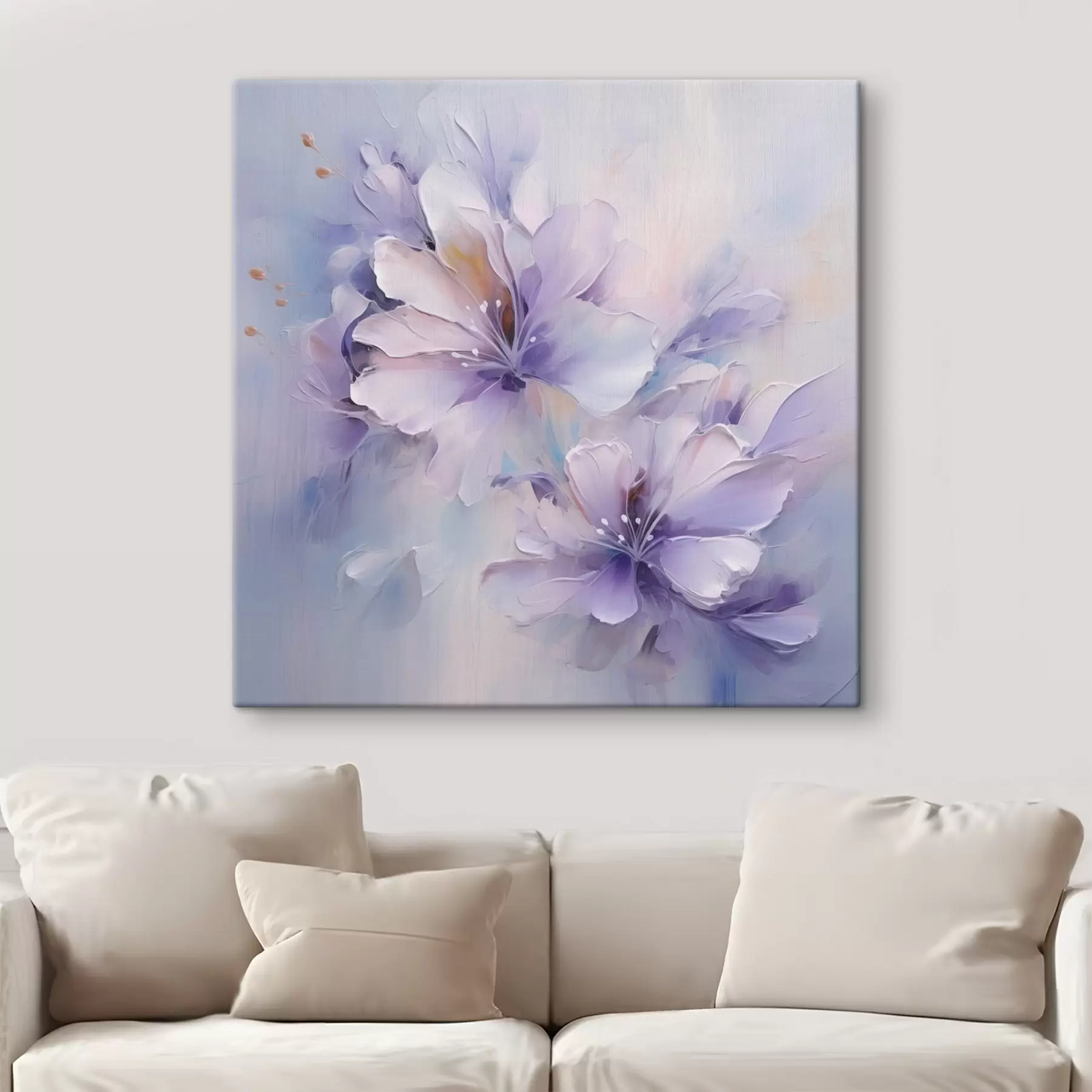  Schilderijen Gestileerde bloemen, geïnspireerd op een schilderij s48990