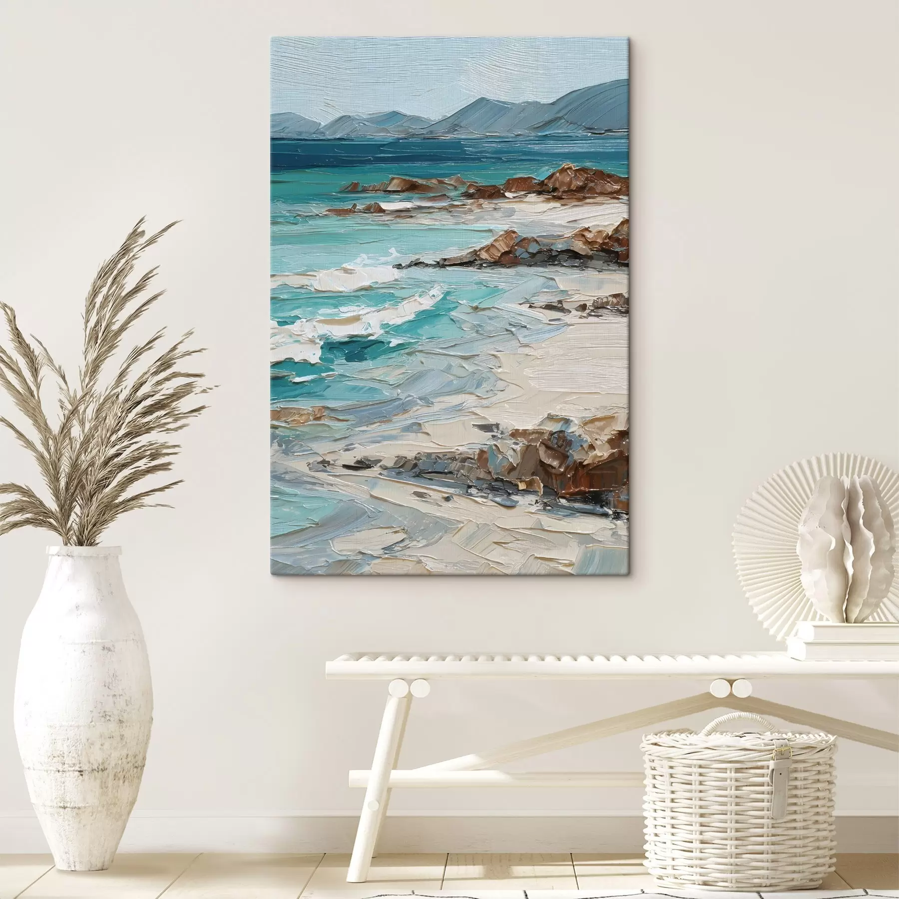  Peintures paysage marin avec des falaises s48996