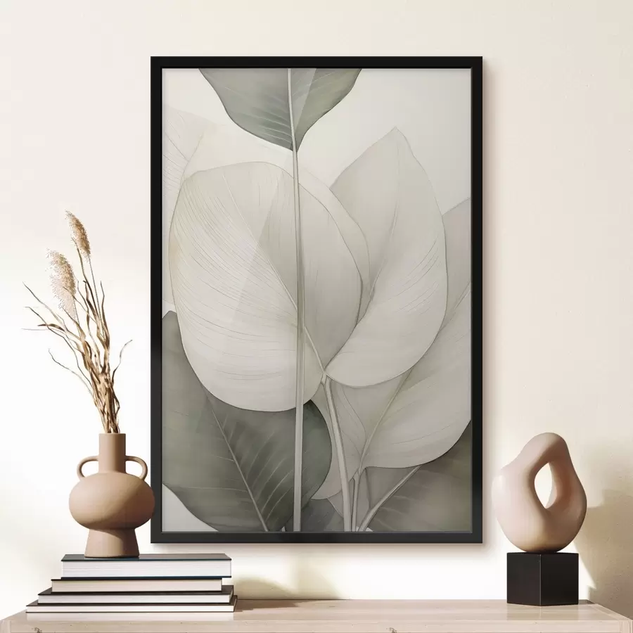 Papier peint photo Gros plan sur des feuilles de plantes f49027