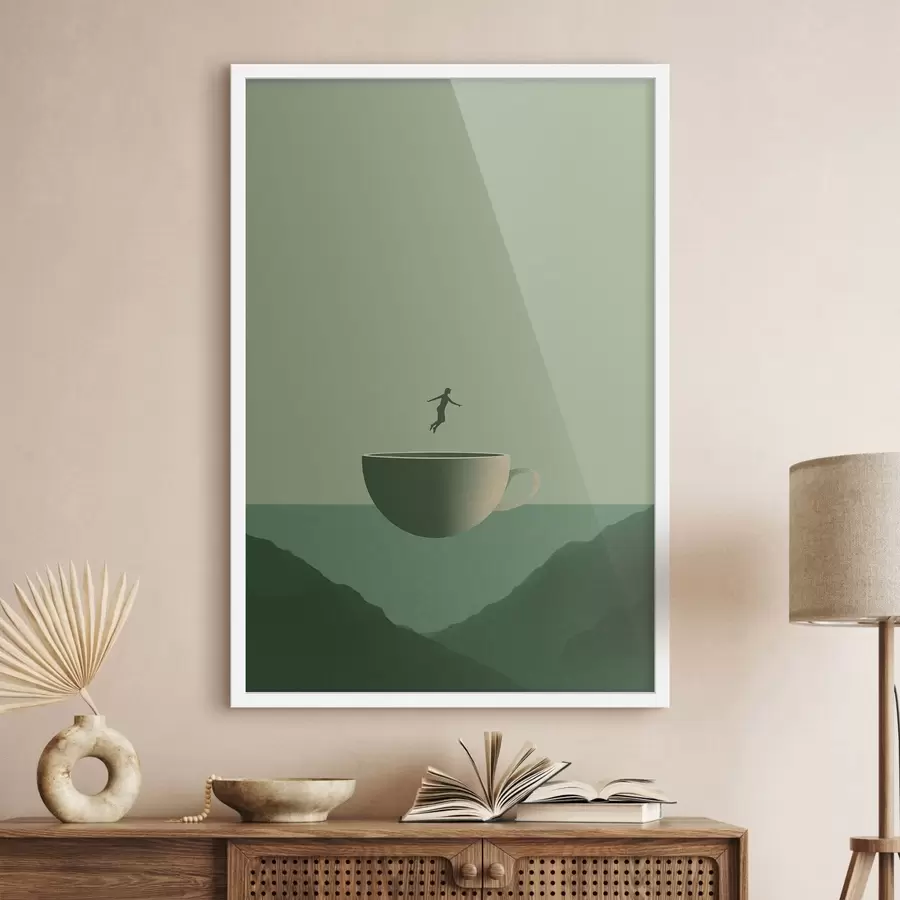 Papier peint photo La Coupe au-dessus des montagnes f49028