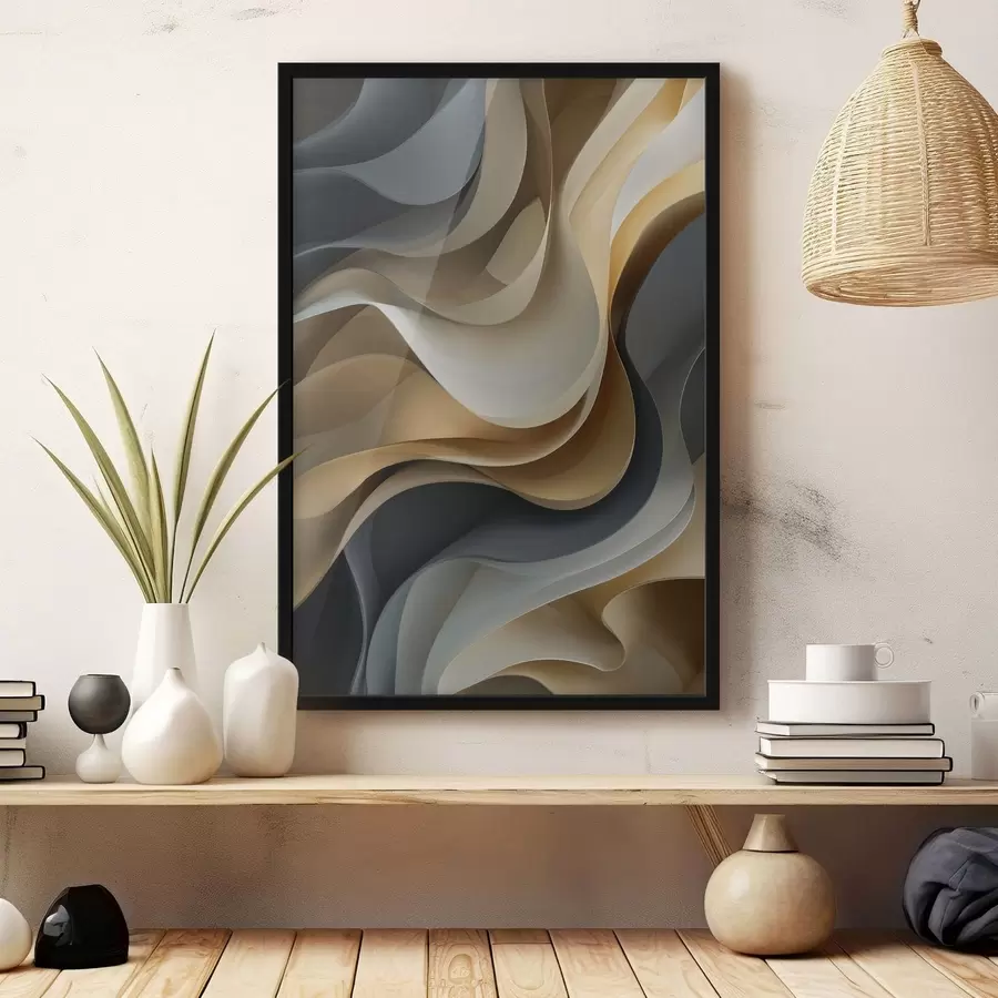 Papier peint photo Vagues abstraites f49033