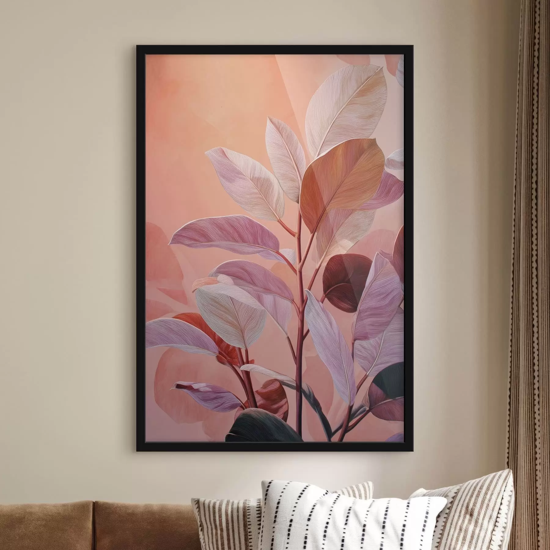 Fotobehang Sierbladeren f49038