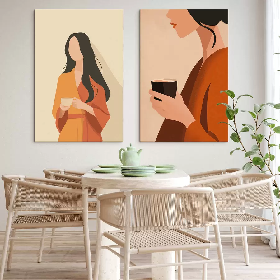  Schilderijen Vrouw met beker m30420