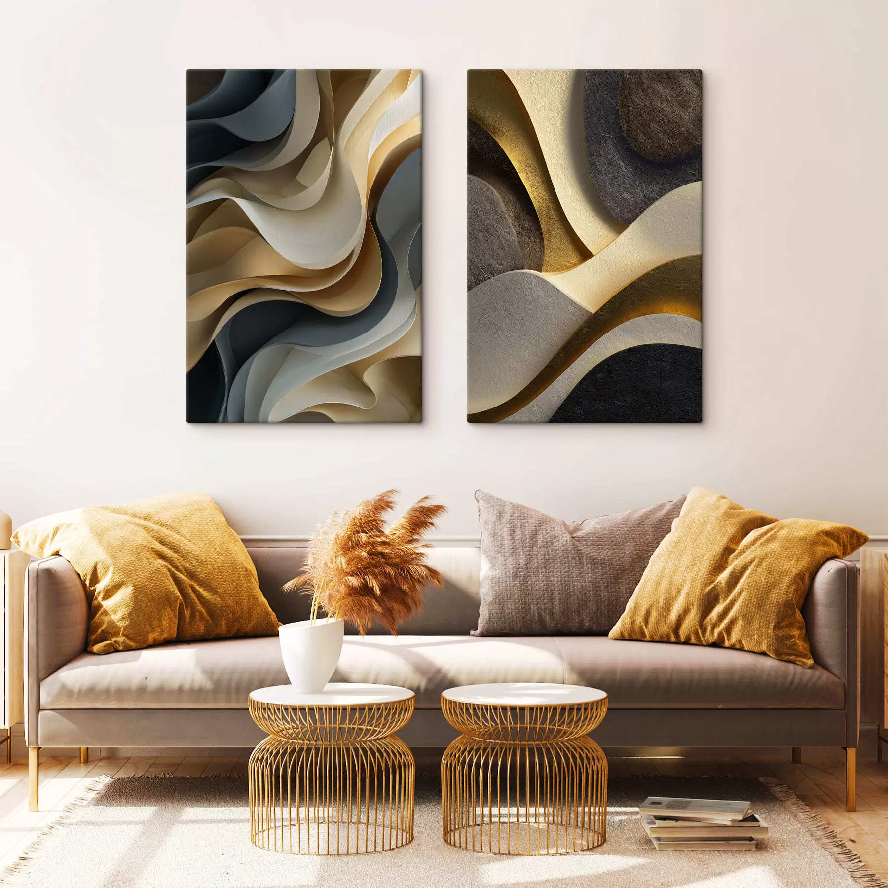  Schilderijen Abstracte golven m30425