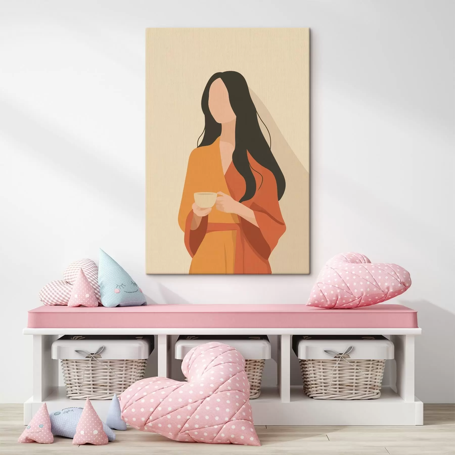 Schilderijen Minimalistisch vrouwportret s49020