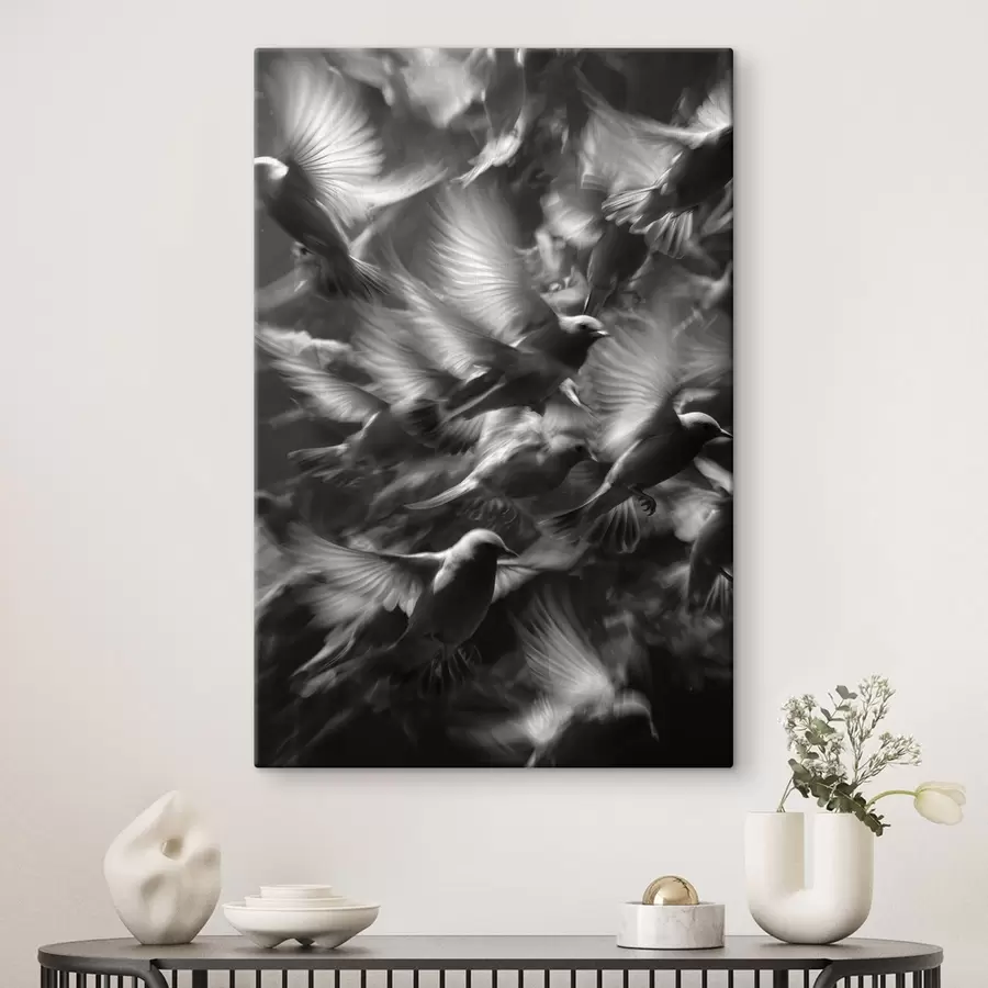  Peintures Flou de mouvement des oiseaux s49023