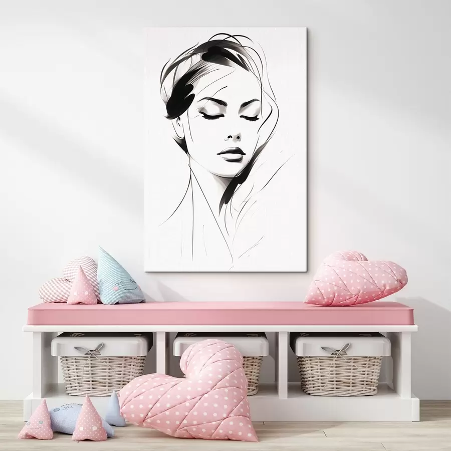  Peintures Esquisse d'une femme abstraite s49024