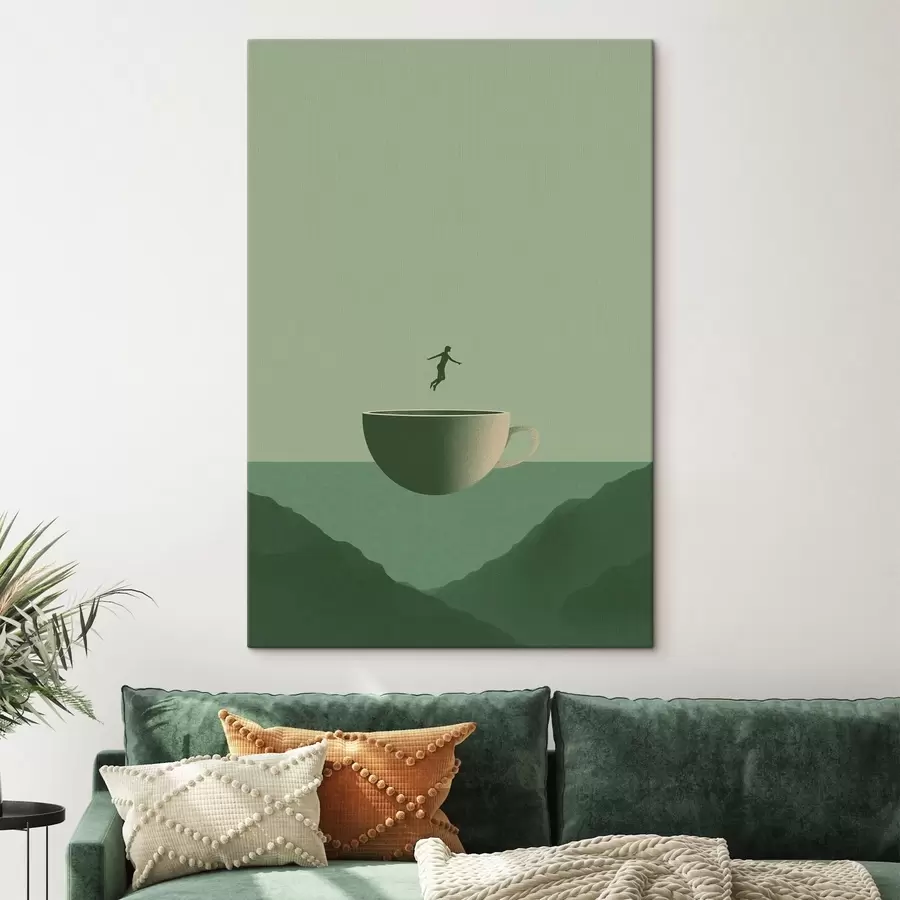  Peintures La Coupe au-dessus des montagnes s49028