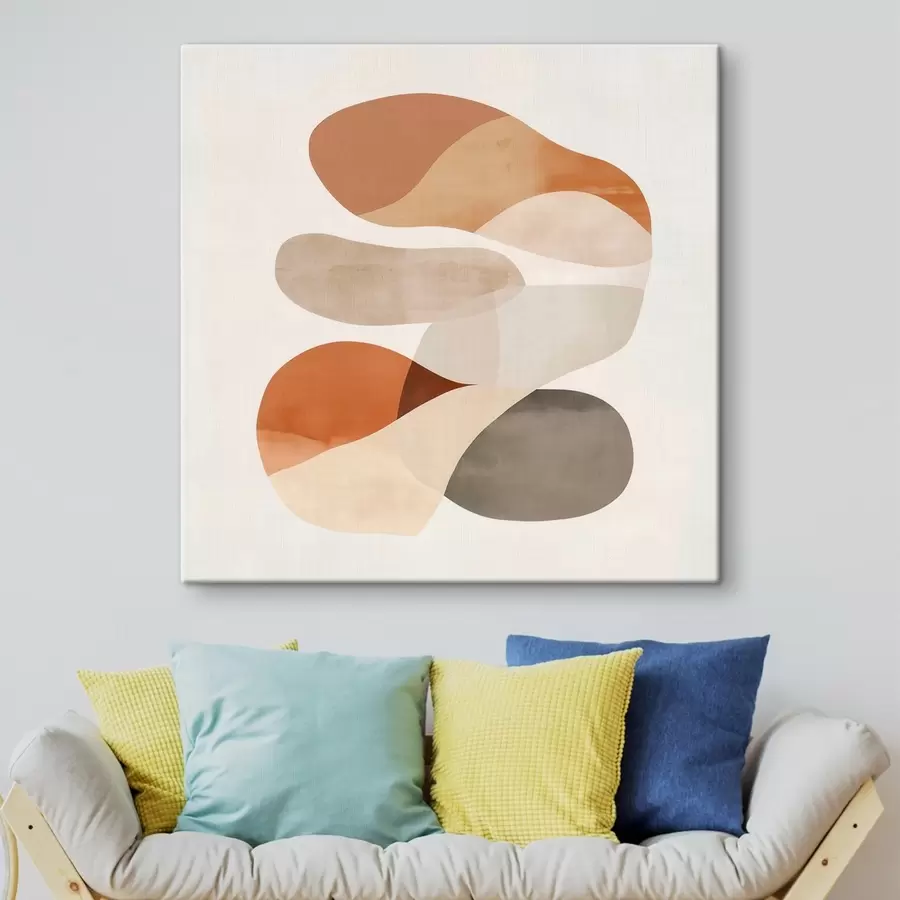  Peintures Une harmonie entre des pétales translucides et des formes douces, dans un style minimaliste s48864